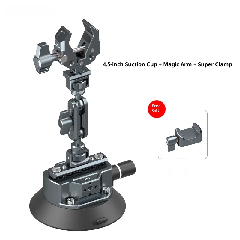 Car Shooting bracket vacuum suction disc car photography and live streaming bracket magic arm expansion car inside and outside window glass mobile mirrorless GOPRO available