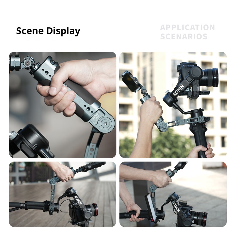 All-metal applicable DJI stabilizer Pelican handle DJI PTZ RS4 PRO RS3 RSC2 RS3 mini Universal handheld handle photography accessories