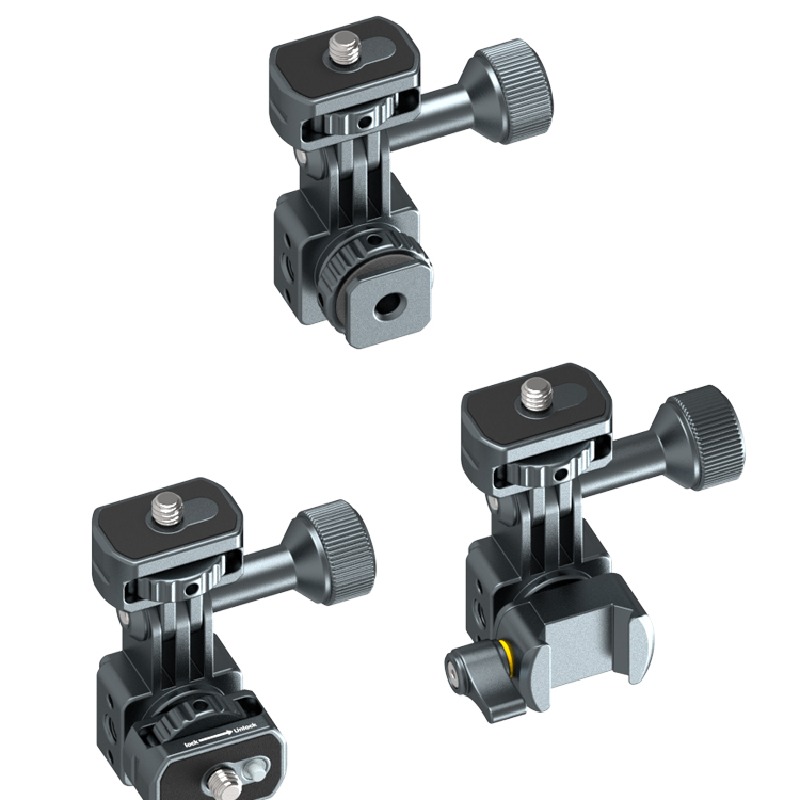 Gopro switch parts aluminum alloy DJI Dajiang Action Shadow Stone Insta360AcePro sports camera quick release base selfie stick