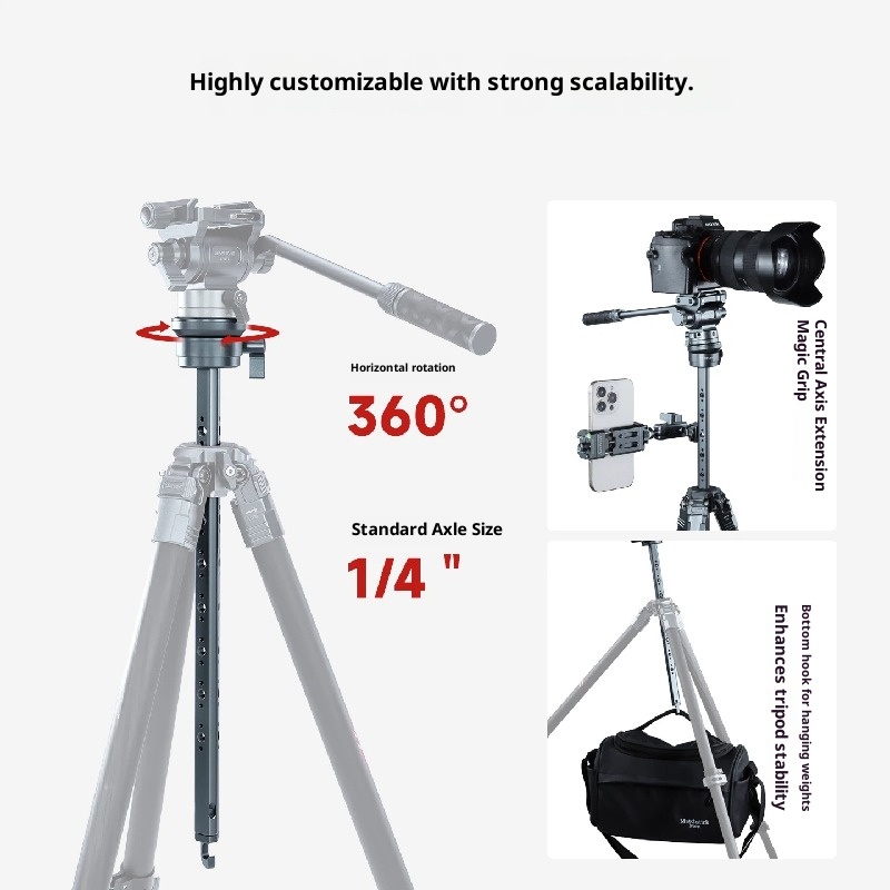 Aluminum Alloy hemisphere bowl center shaft head interchangeable lens digital camera hydraulic head metal base adjustment horizontal 360 degrees rotation can expand flexible leveling special-shaped center shaft