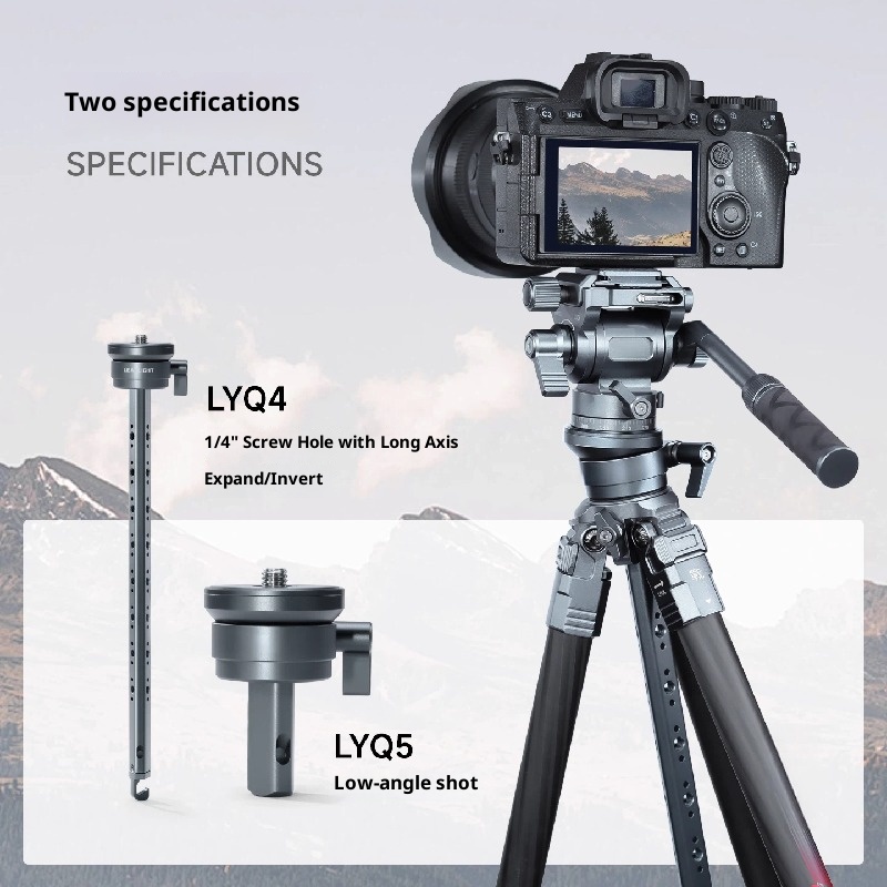 Aluminum Alloy hemisphere bowl center shaft head interchangeable lens digital camera hydraulic head metal base adjustment horizontal 360 degrees rotation can expand flexible leveling special-shaped center shaft