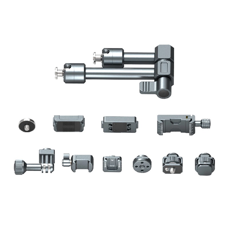 Aluminum Alloy large magic hand 17MM ball double-headed photography multifunctional monster arm external monitor camera mobile live streaming tripod rabbit cage extension bracket