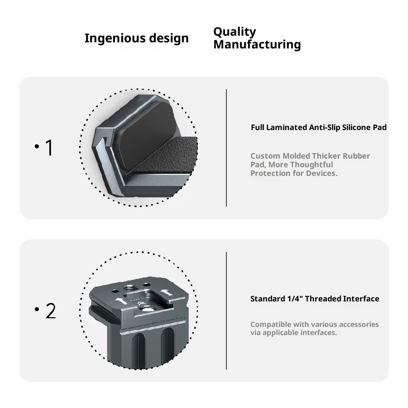 Metal phone holder tripod PTZ universal photography video live broadcast fixed bracket accessory vlog Douyin video selfie new multi-function aluminum alloy clip