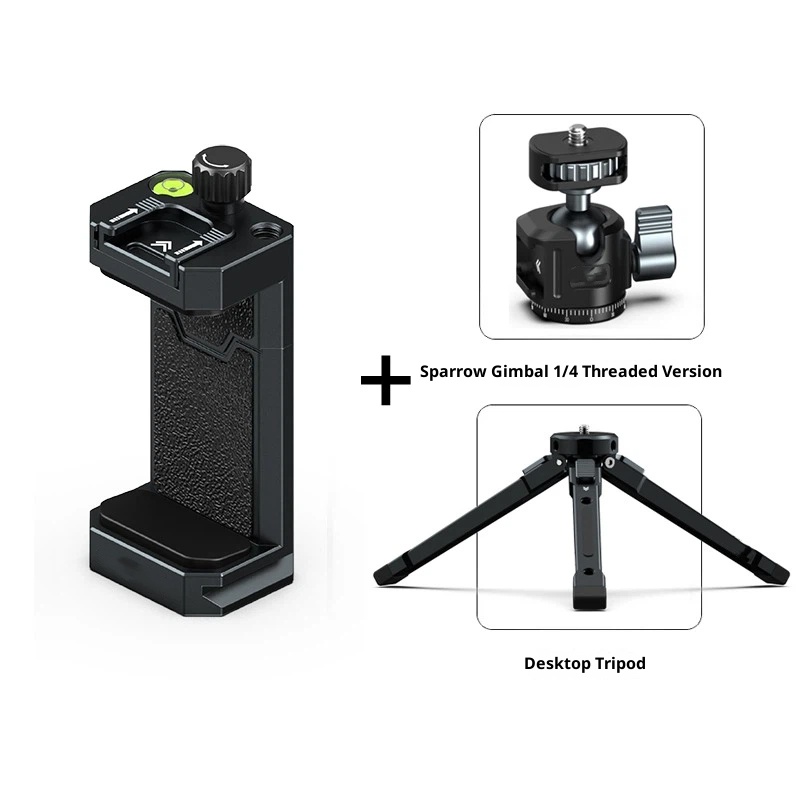 Metal phone holder tripod PTZ universal photography video live broadcast fixed bracket accessory vlog Douyin video selfie new multi-function aluminum alloy clip