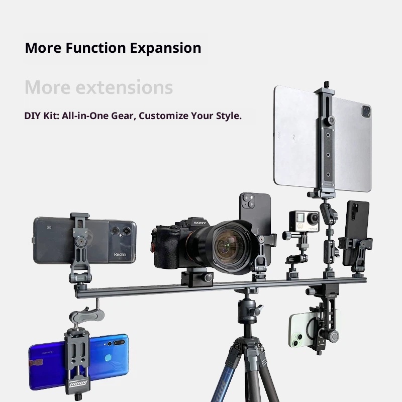 Lai standard aka camera quick shoe lengthened plate tripod PTZ telephoto lens extension plate SLR base quick release plate accessories mobile phone multi-position bracket Universal