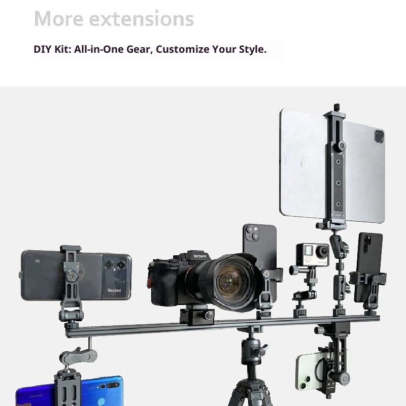 Lai standard aka camera quick shoe lengthened plate tripod PTZ telephoto lens extension plate SLR base quick release plate accessories mobile phone multi-position bracket Universal