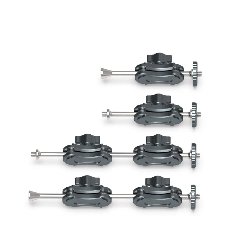 Lai metal aluminum alloy Universal magic arm vise grips extension bracket tripod stand for live streaming fill light microphone hand Desktop 360-degree rotating pea monitor