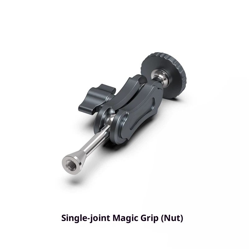 Lai metal aluminum alloy Universal magic arm vise grips extension bracket tripod stand for live streaming fill light microphone hand Desktop 360-degree rotating pea monitor