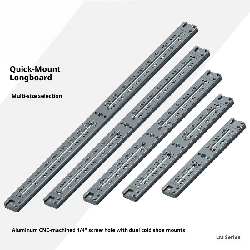 Lai standard aka camera quick shoe lengthened plate tripod PTZ telephoto lens extension plate SLR base quick release plate accessories mobile phone multi-position bracket Universal