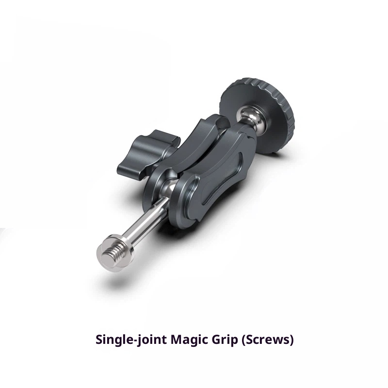 Lai metal aluminum alloy Universal magic arm vise grips extension bracket tripod stand for live streaming fill light microphone hand Desktop 360-degree rotating pea monitor